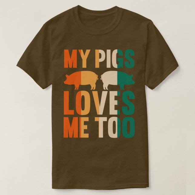 T-shirt Mes cochons m'aiment aussi Farmer Premium (Design devant)