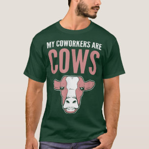 T-shirt Mes Collègues Sont Des Fermières De Vaches
