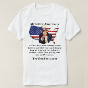 T-shirt Mes compatriotes américains demandent ce que vous