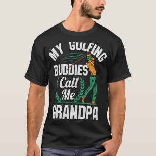 T-shirt Mes copains de golf m'appellent Grand-pa Golf Reti