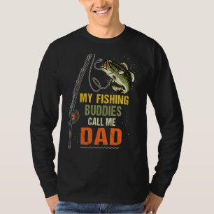 T-shirt Mes copains de pêche m'appelle papa pêcheur père