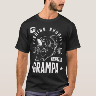 T-shirt Mes copains de pêche m'appellent Grampa Grandpa Gi