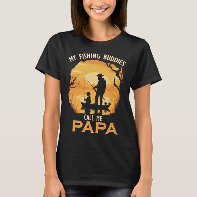 T-shirt Mes copains de pêche m'appellent Papa (Devant)