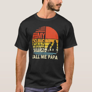T-shirt Mes Copains de Pêche M'appellent Papa Fête des Pè