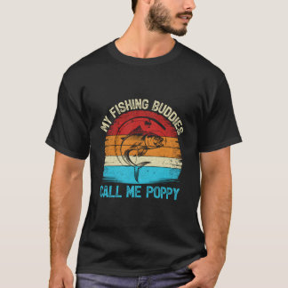 T-shirt Mes Copains de Pêche M'appellent Poppy Fishing