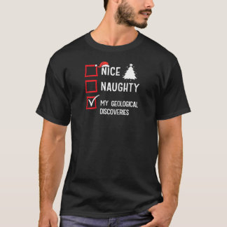 T-shirt Mes découvertes géologiques Joyeux Noël vilain G