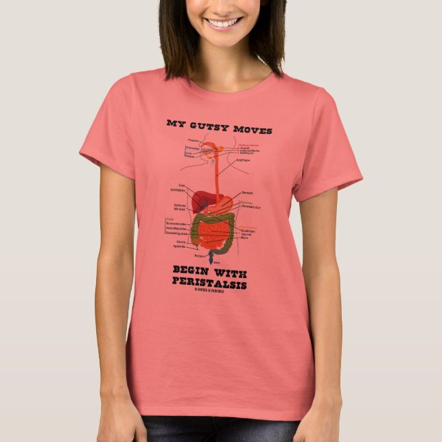 T-shirt Mes Déplacements Gutsy Commencent Par La Peristals (Devant)