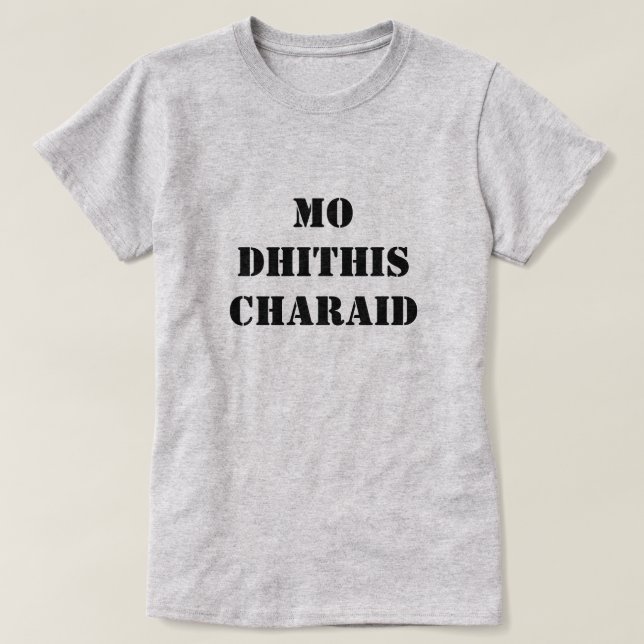 T-shirt mes deux amis | mo dhithis charaid (Design devant)