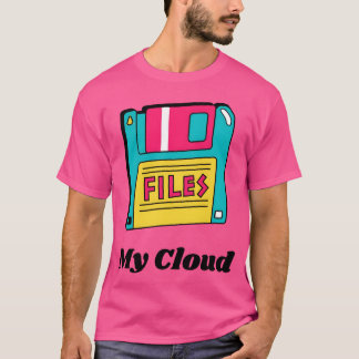 T-shirt Mes disquettes cloud Style 90s