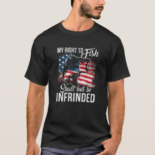 T-shirt mes droits de pêche ne seront pas enfreints Prime