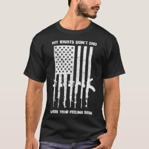 T-shirt Mes droits ne s'arrêtent pas là où vos sentiments