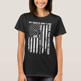T-shirt Mes droits ne s'arrêtent pas là où vos sentiments 