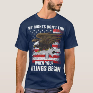 T-shirt Mes droits ne s'arrêtent pas là où vos sentiments
