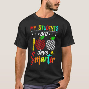 T-shirt Mes élèves sont 100 jours plus intelligents Joyeux