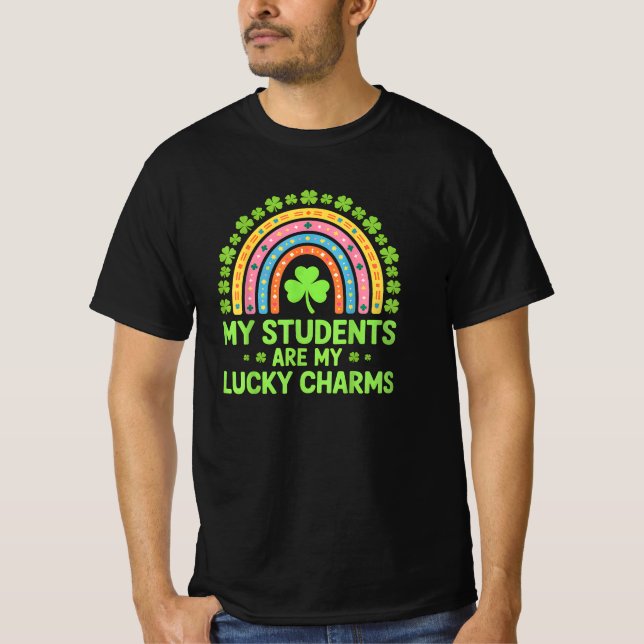 T-shirt Mes élèves sont mes chanceux professeur St Patrick (Devant)