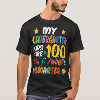 T-shirt Mes Enfants De La Maternelle Sont 100 Jours Plus S