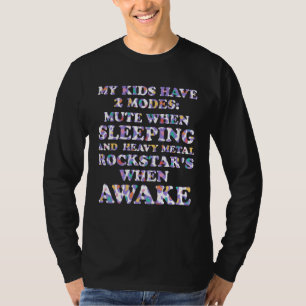 T-shirt Mes enfants ont 2 modes Maman Humour de mère Adol