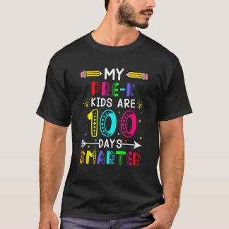 T-shirt Mes Enfants Pré K Sont 100 Jours Plus Intelligents