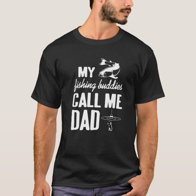 T-shirt Mes Épouses De Pêche M'Appelent Papa Père Day Birt (Devant)