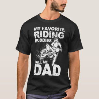 T-shirt Mes Étudiants Favoris Appelez-Moi Papa MOTOCROSS