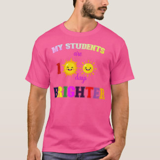 T-shirt Mes Étudiants Sont 100 Jours Plus Brighter Classiq