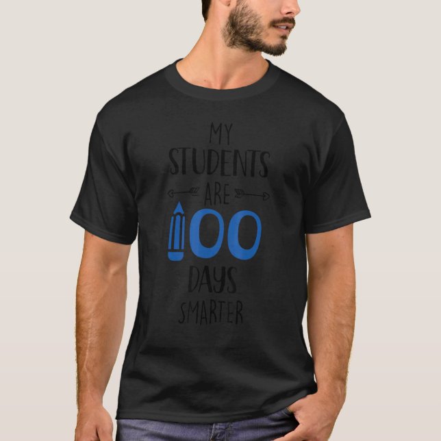T-shirt Mes Étudiants Sont 100 Jours Plus Intelligents (Devant)