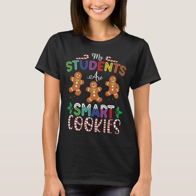 T-shirt Mes Étudiants Sont Intelligents Cookies Gingerbrea (Devant)