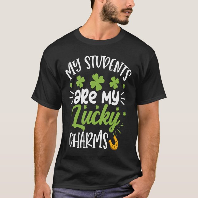 T-shirt Mes Étudiants Sont Mes Charmants Chanceux Professe (Devant)