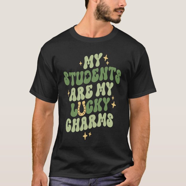 T-shirt Mes Étudiants Sont Mes Charmants Chanceux Professe (Devant)