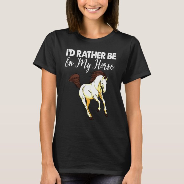 T-shirt Mes Femmes Cheval À cheval (Devant)