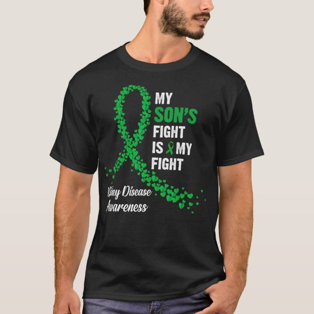 T-shirt Mes fils combattent ma lutte Conscience des maladi (Devant)