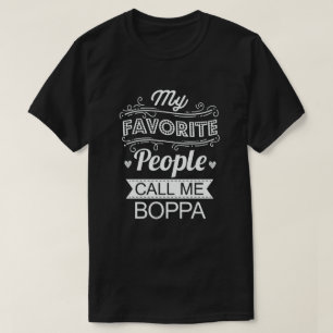 T-shirt Mes Gens Favoris M'Appelent Boppa Funny Grandpa 