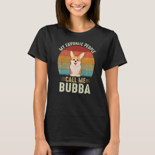 T-shirt Mes Gens Favoris M'Appelent Bouillon De Corgi Mign