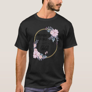 T-shirt Mes Gens Favoris M'Appelent Gigi Femmes Floral Gra