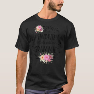 T-shirt Mes Gens Favoris M'Appelent Grammie Women Flower G