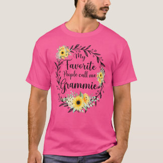 T-shirt Mes Gens Favoris M'Appelent Grammie Women Flower G