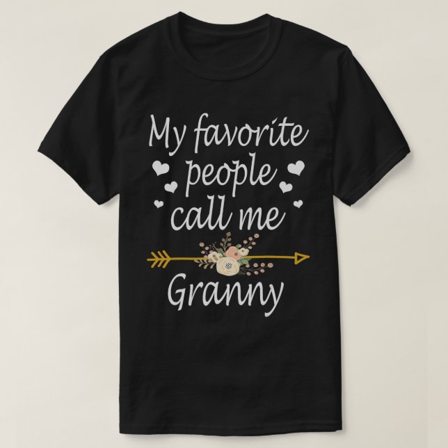 T-shirt Mes Gens Favoris M'Appelent Granny Mothers Day Cad (Design devant)
