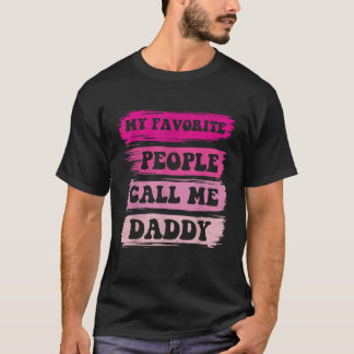 T-shirt Mes gens favoris m'appellent papa Père Vintage s