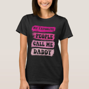 T-shirt Mes gens favoris m'appellent papa Père Vintage s