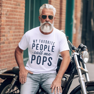 T-shirt Mes gens favoris m'appellent Pops Fête des pères 2