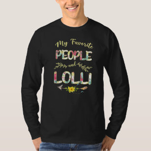 T-shirt Mes Gens Préférés M'Appelent Lolli Floral Mothers