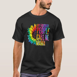 T-shirt Mes Gens Préférés M'Appelent Mama Tie Dye Tourneso