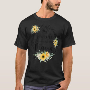 T-shirt Mes Gens Préférés M'Appelent Mama Women Flower Dec
