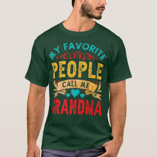 T-shirt Mes Gens Préférés M'Appelent Mamie Vintage Mères