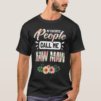 T-shirt Mes Gens Préférés M'Appelent Maw Maw Grand-Mère Po