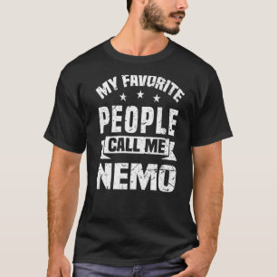 T-shirt Mes Gens Préférés M'Appelent Nemo Grandpa Pères Da
