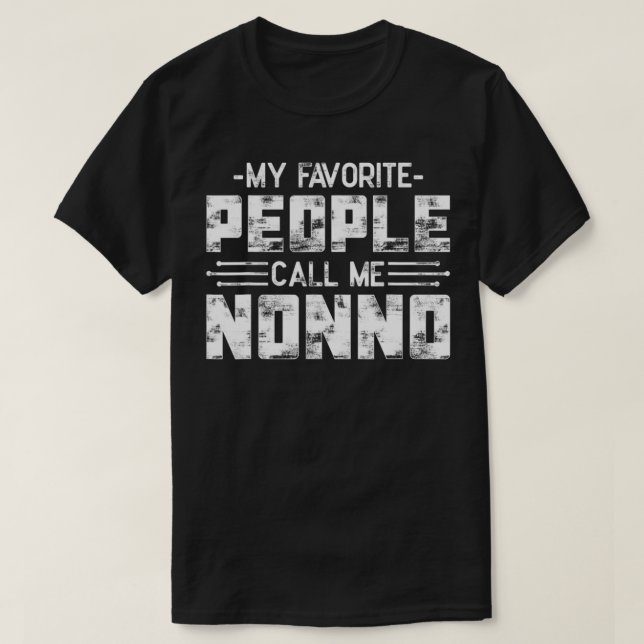 T-shirt Mes Gens Préférés M'Appelent Non (Design devant)