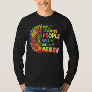T-shirt Mes gens préférés m'appellent maman grand-mère de 