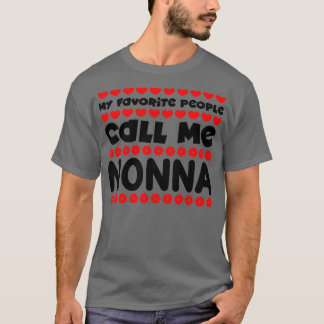 T-shirt Mes gens préférés m'appellent nonna