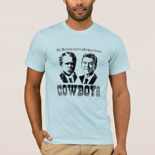 T-shirt Mes héros ont toujours été les cowboys Faded.pn